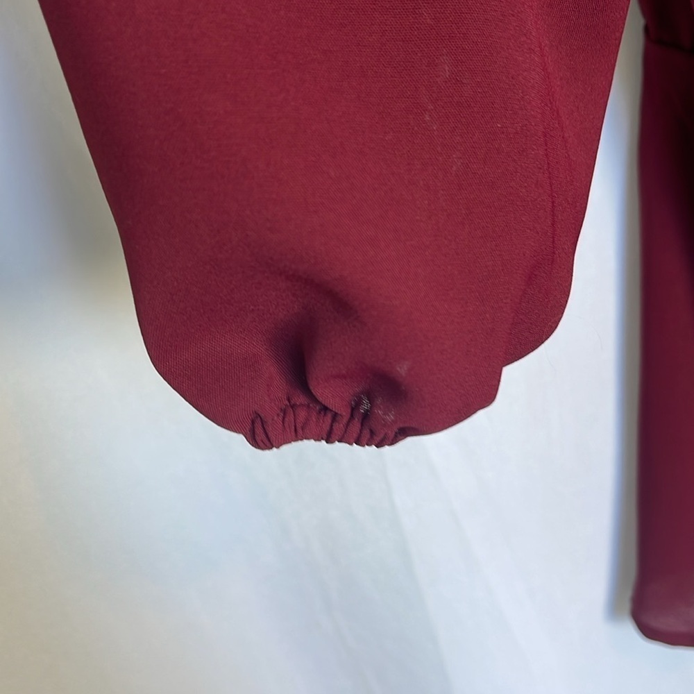 NWOT Bloomchic Long Sleeve Surplice Neck Asymmetrical Hem Blouse Size 18/20 EUC - Picture 7 of 12